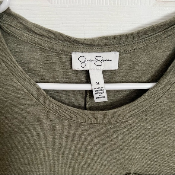 Jessica Simpson | Olive Green Tee Shirt Dress - Picture 6 of 8